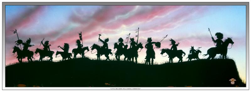 Sitting Bull, in a vision, looked into the sky and saw soldiers falling like grasshoppers, with their heads down and their hats falling off.  Because the white men had no ears and would not listen, the Great Spirit was giving these soldiers lives to the Indians. On June 24, 1876, General Armstrong Custer and his 264 men met their fate at the junction of the Big Horn and Little Horn rivers.
